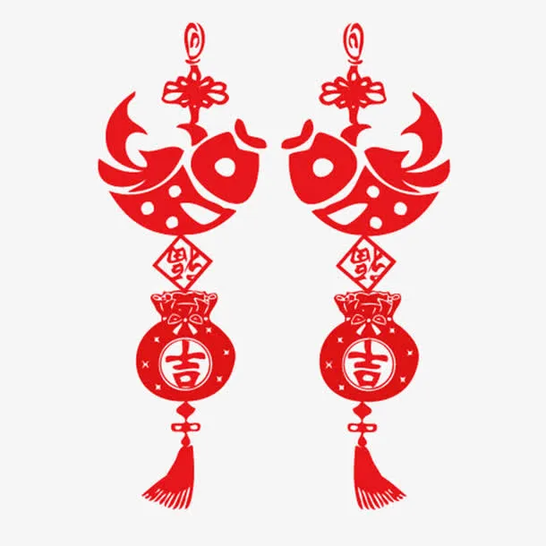 创意中国结装饰图案免抠