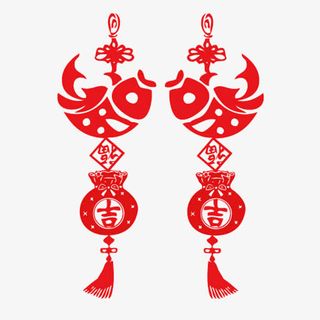 创意中国结装饰图案免抠