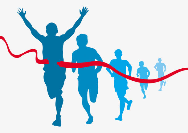 马拉松运动员免抠