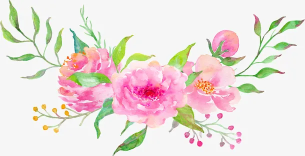 粉色花朵免抠