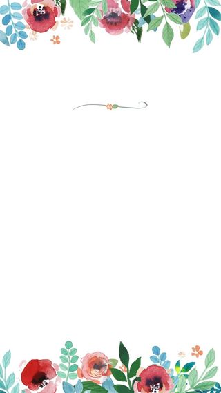 水彩花卉边框背景高清