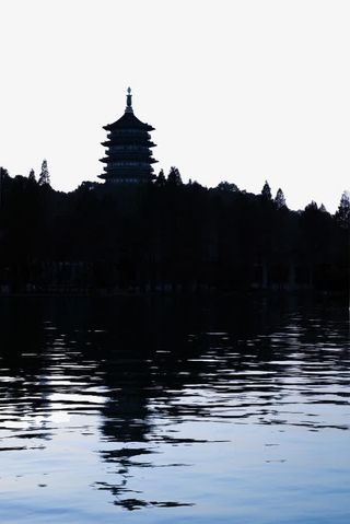 复古中国风建筑杭州地标免抠图免抠