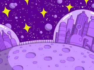 太空背景星星手绘元素