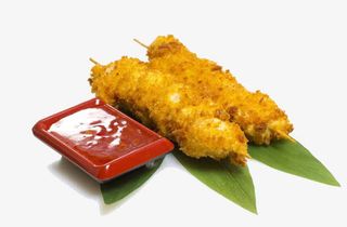 三文鱼炸串免抠