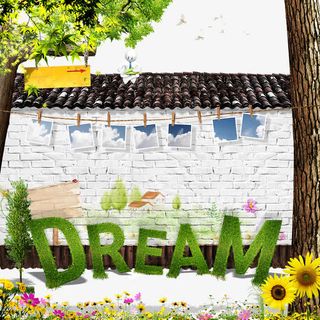 立体字体与墙壁免抠