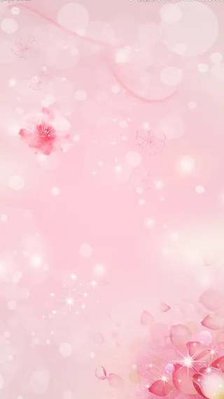 浪漫粉色花瓣背景高清