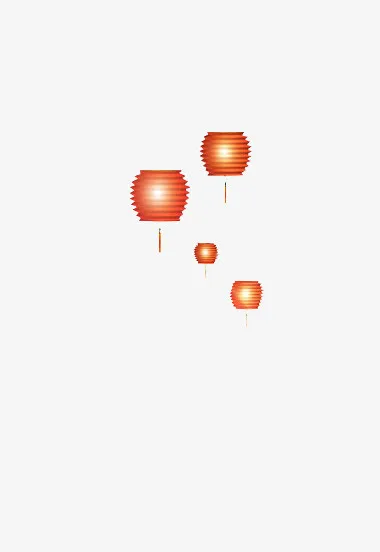 漂浮灯笼免抠