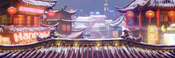 中国风式的承接页免抠