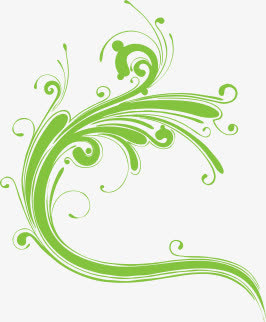 春天文艺藤蔓装饰免抠