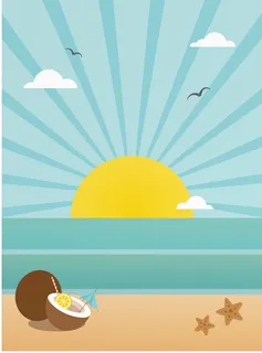 夏日海报背景素材高清 夏日海报背景素材高清