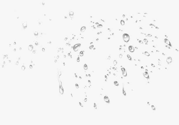 飘洒的水珠漂浮的水珠免抠