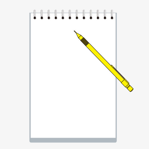 纸和笔简图免抠