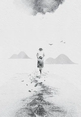 父情节海报背景图高清