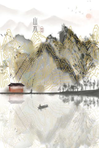 国潮背景素材高清