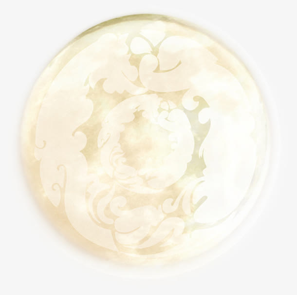 晶莹的月亮图案免抠