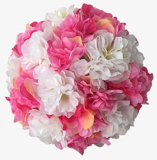 展厅吊挂装饰道具粉色花球免抠