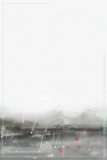 2018年惊蛰雨季边框背景免抠背景底纹元素