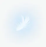 创意合成白色的羽毛光效免抠
