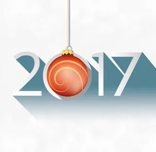 矢量2017字体设计免抠