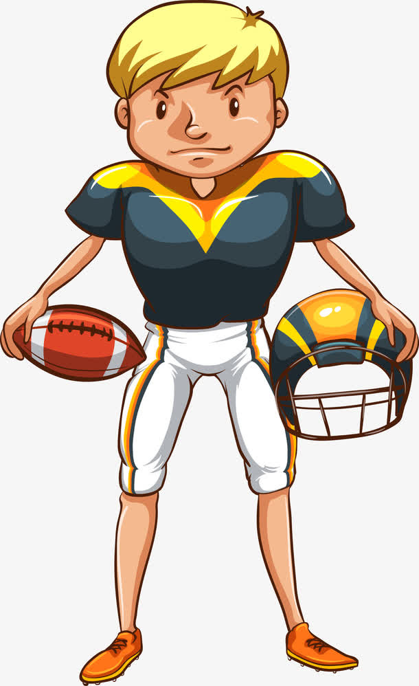 外国学生运动形象矢量免抠