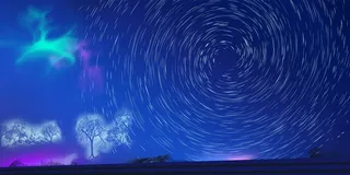 蓝色旋转星云设计海报背景高清