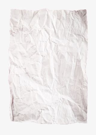 白色皱纹纸张免抠