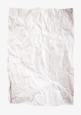 白色皱纹纸张免抠
