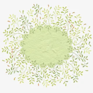 绿色小清新免抠