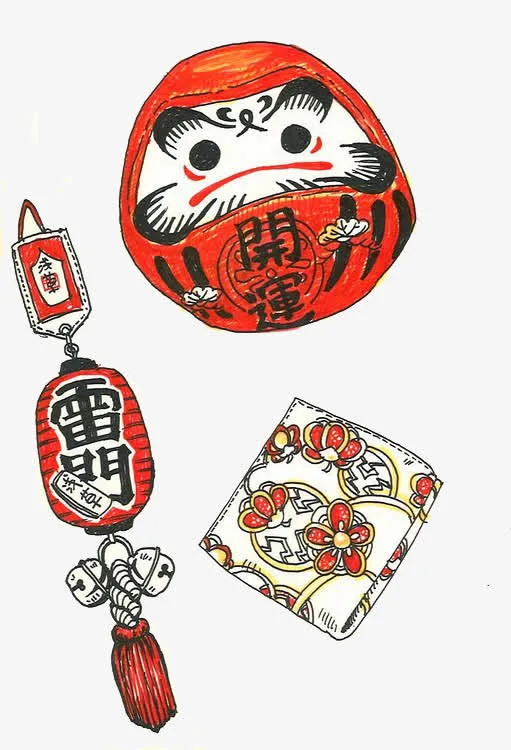 和风灯笼免抠