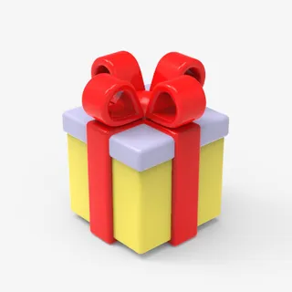 精致的卡通礼盒免抠