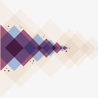 几何彩色方格叠加图形免抠