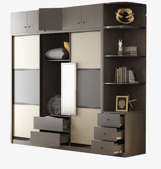 辣小椒北欧移门衣柜免抠