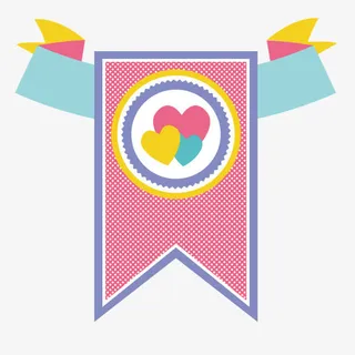 矢量绚丽标签免抠