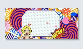 炫酷几何时尚创意波普背景高清