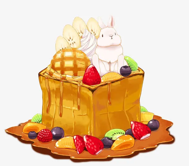 手绘美食免抠