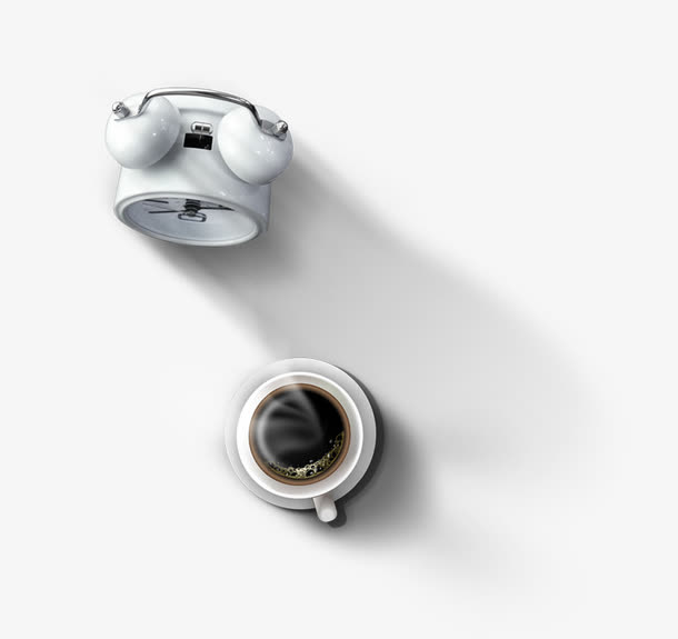 闹钟 咖啡 新闻中心 资讯中心免抠