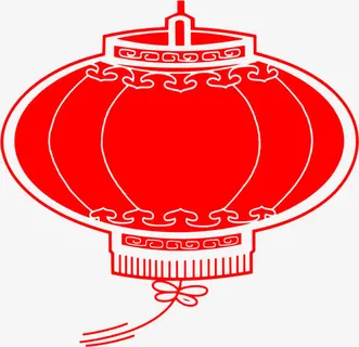 红色个性灯笼元素设计免抠