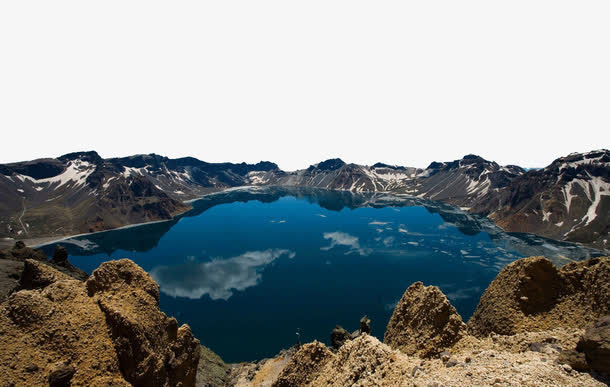 长白山风景图免抠