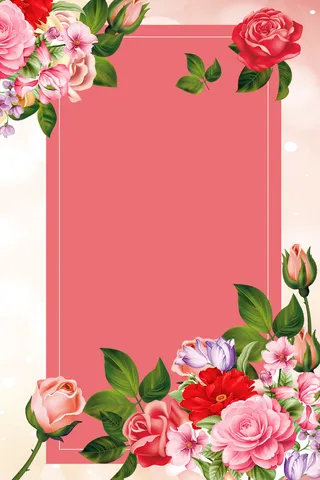 浪漫花瓣红色背景素材高清