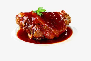 实物一品秘制蹄髈免抠