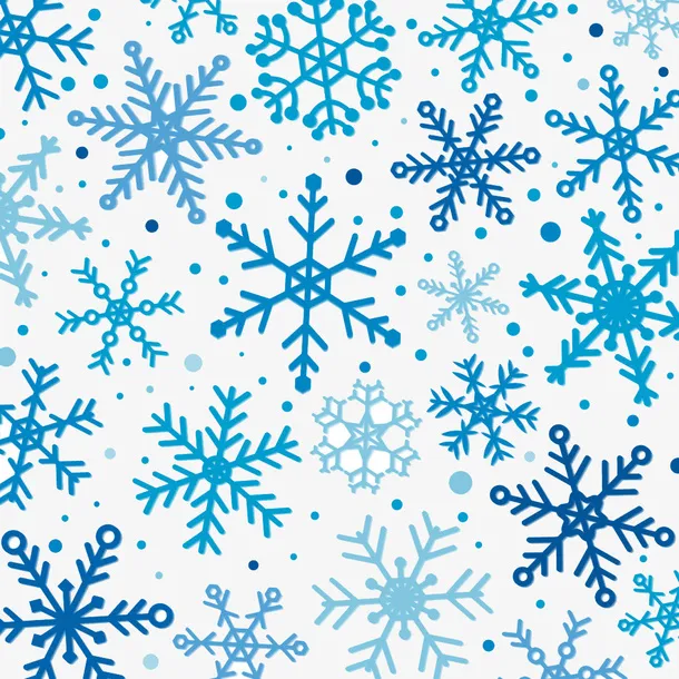 雪花矢量图免抠