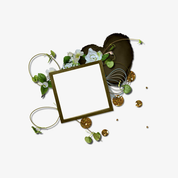 花卉边框图案素材鲜花花卉免抠