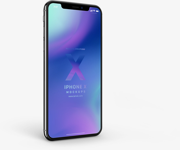 时尚iPhoneX手机样机免抠