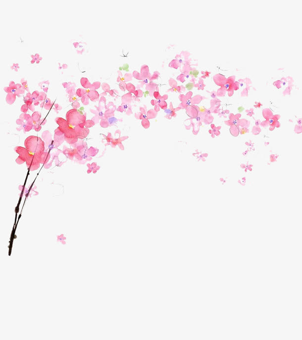 飞舞的花儿图片素材免抠