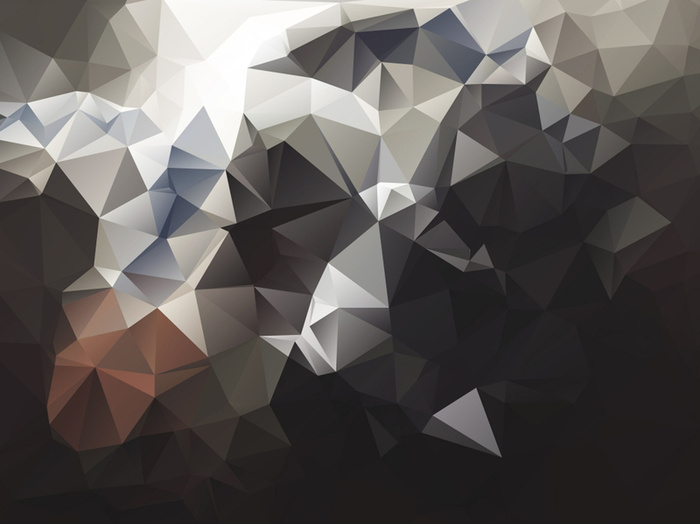 黑白不规则三角形菱形立体渐变背景高清