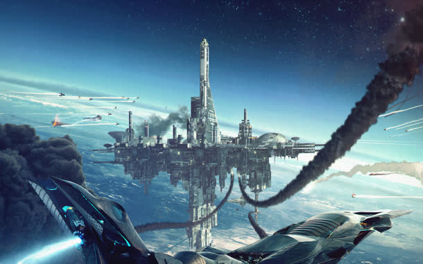 科技感图片宇宙摄影合成免抠