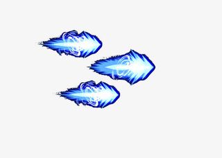 蓝色炫光元素免抠