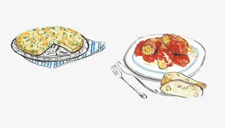 卡通食物馅饼与藕免抠