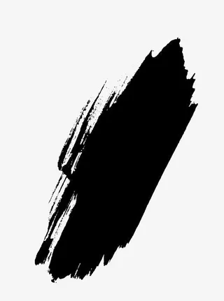 笔墨笔刷斜向免抠