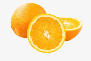 橙色香甜水果切碎的奉节脐橙实物免抠